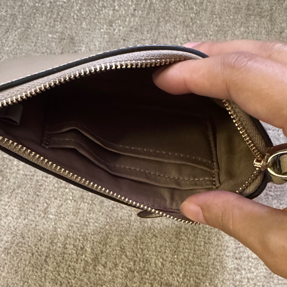 Coach Beige Wristlet with Strap - Picture 3 of 3